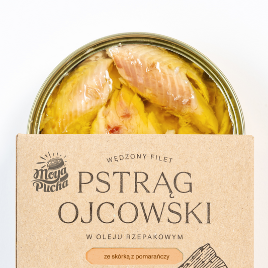 Filet z Pstrąga w Oleju - Z Pomarańczą