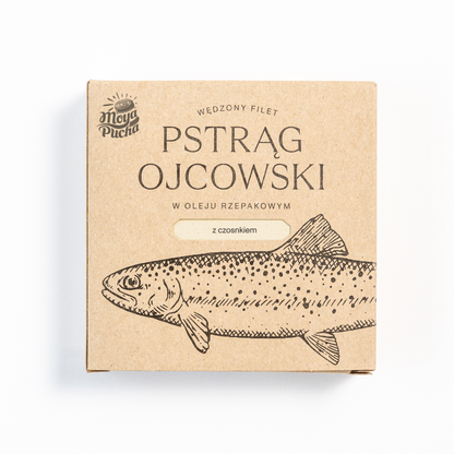 Filet z Pstrąga w Oleju - Z Czosnkiem
