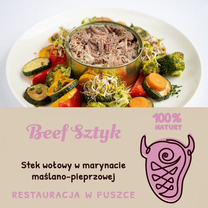 Beef Sztyk – stek wołowy w marynacie maślano-pieprzowej