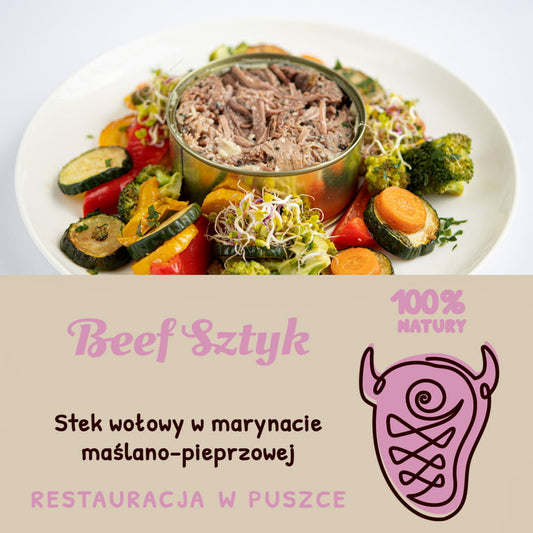Beef Sztyk – stek wołowy w marynacie maślano-pieprzowej