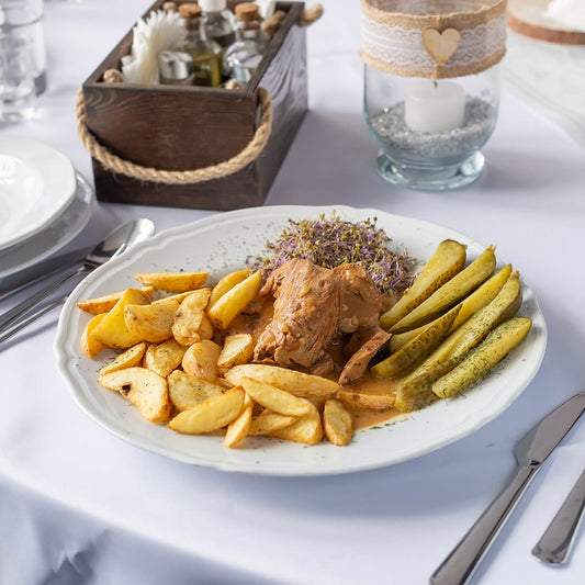 Leśny Wieprzek – polędwiczka wieprzowa w kurkach