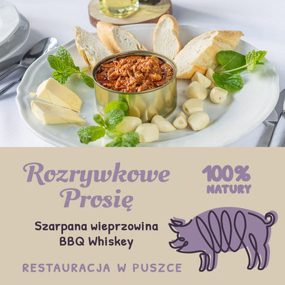 Rozrywkowe Prosie - szarpana wieprzowina BBQ Whiskey