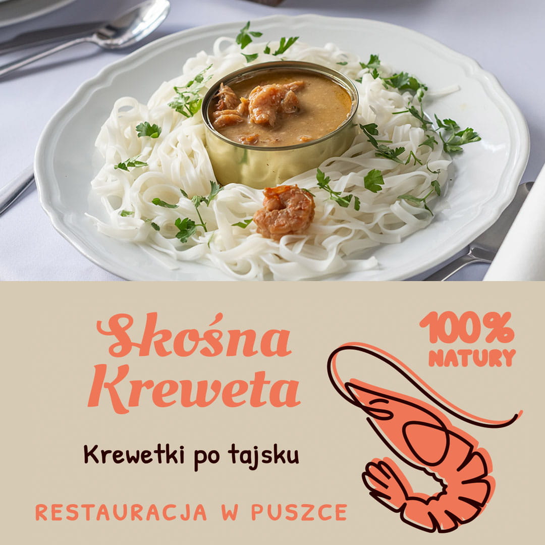 Skośna Kreweta - krewetki po tajsku