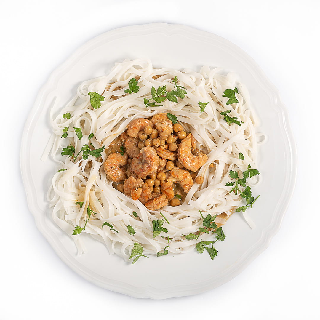 Skośna Kreweta - krewetki po tajsku